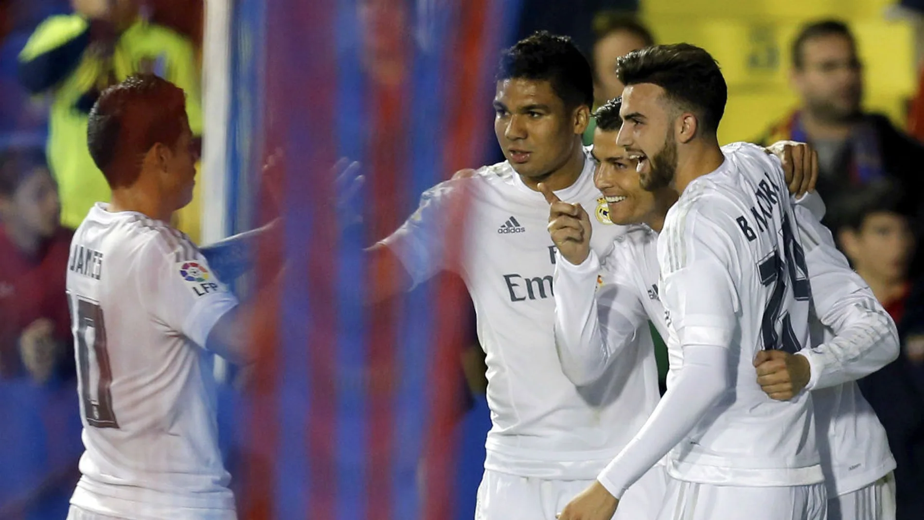 Cristiano celebra su gol ante el Levante Cristiano celebra su gol ante el Levante