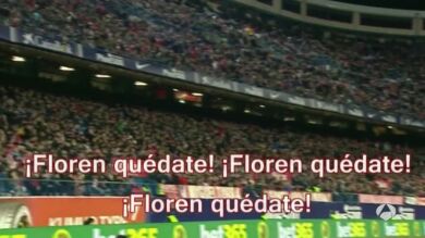 El Vicente Calderón se acordó del Real Madrid: 