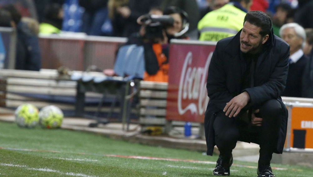 Simeone, en la banda del Calderón