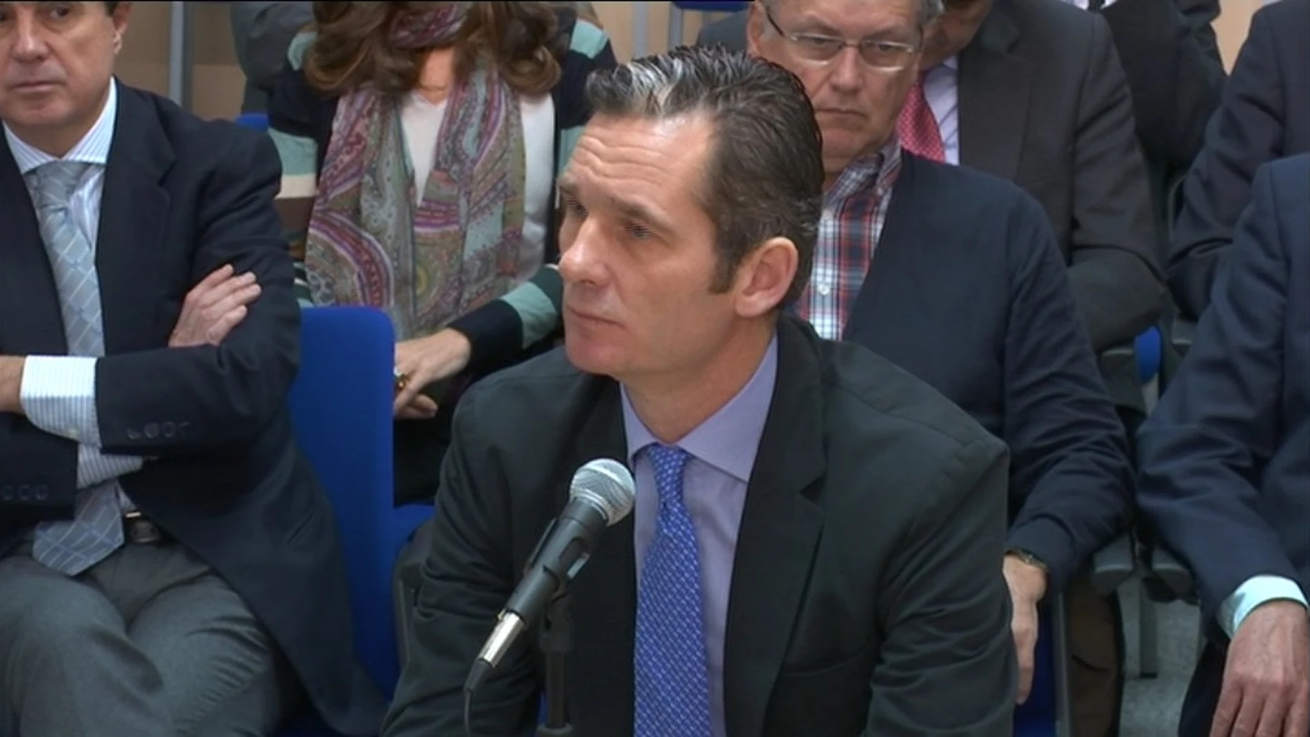 Iñaki Urdangarin, durante su tercer día de declaración por el caso Nóos Iñaki Urdangarin, durante su tercer día de declaración por el caso Nóos