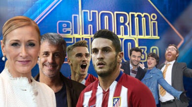 Antonio Velázquez, Belén Cuesta y Manuel Burque, Cristina Cifuentes, Koke y Griezzman y Sergio Dalma en 'El Hormiguero 3.0'