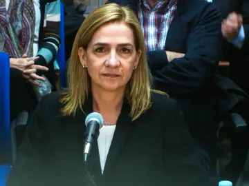La Infanta Cristina durante su declaración La Infanta Cristina durante su declaración