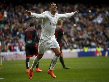 Cristiano Ronaldo celebra un gol ante el Celta de Vigo
