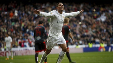 Cristiano Ronaldo celebra un gol ante el Celta de Vigo