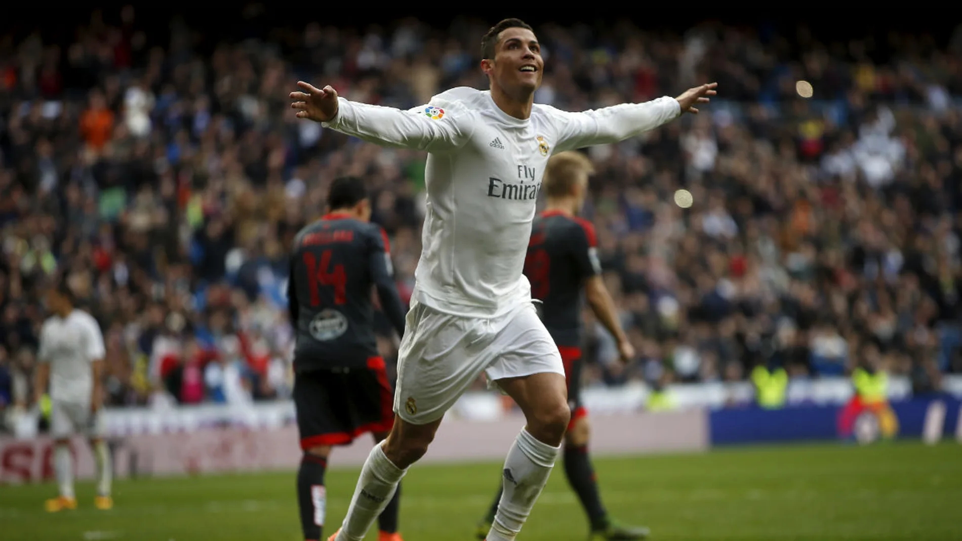 Cristiano Ronaldo celebra un gol ante el Celta de Vigo Cristiano Ronaldo celebra un gol ante el Celta de Vigo