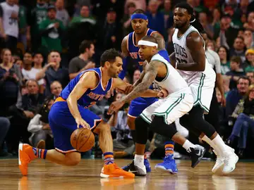 Calderón, en acción ante los Celtics Calderón, en acción ante los Celtics