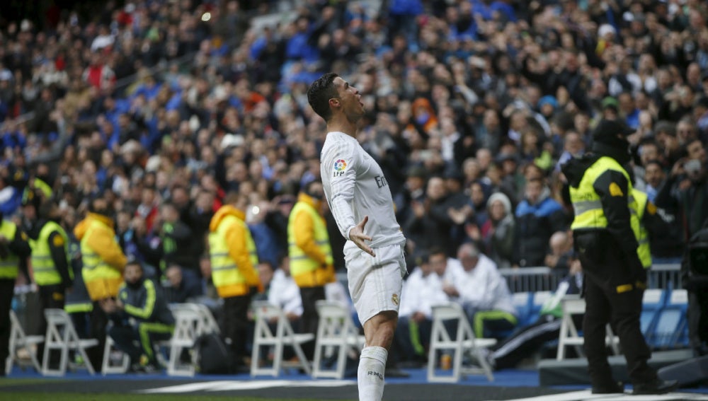 Cristiano celebra un gol