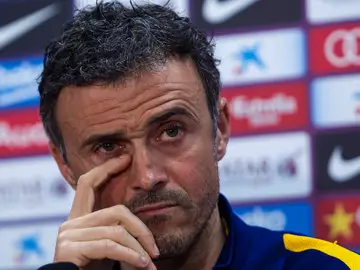 Luis Enrique, en rueda de prensa Luis Enrique, en rueda de prensa
