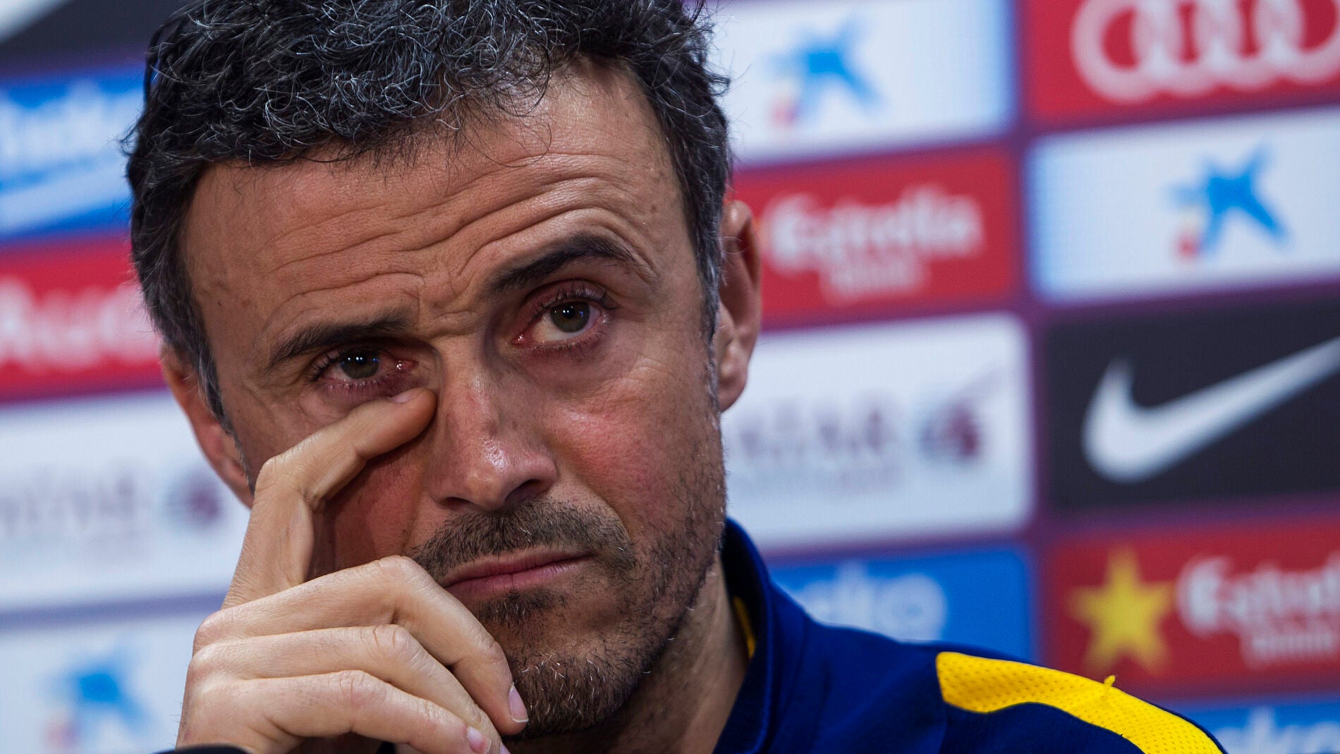 Luis Enrique, en rueda de prensa