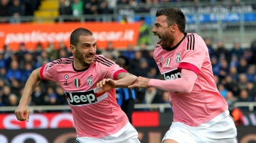 La Juventus celebra un gol