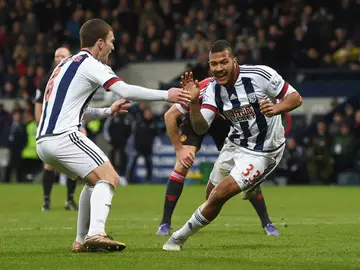 Rondón celebra un gol del WBA Rondón celebra un gol del WBA