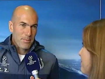 Zidane, con Susana Guasch