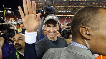 Peyton Manning, tras ganar la Super Bowl contra los Panthers