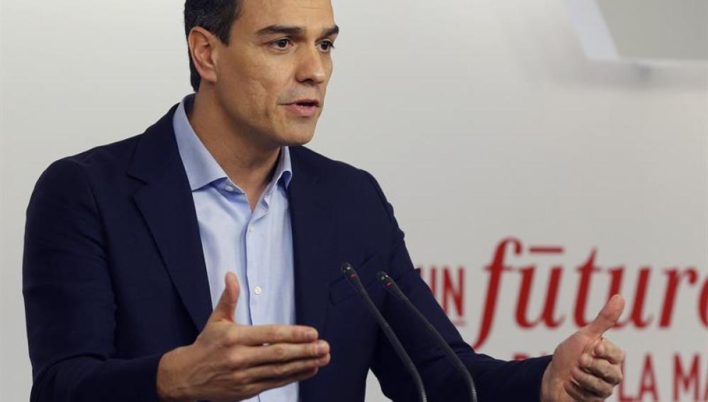 Pedro Sánchez en rueda de prensa