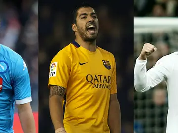 Higuaín, Suárez y Cristiano Ronaldo luchan por la Bota de Oro Higuaín, Suárez y Cristiano Ronaldo luchan por la Bota de Oro