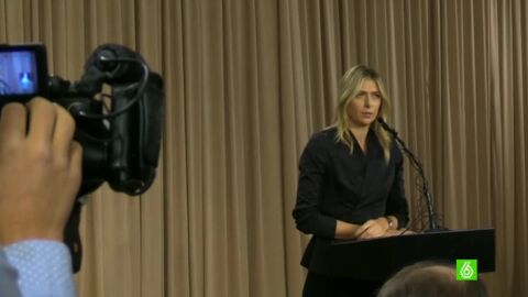 Maria Sharapova comparece ante los medios de comunicaci&oacute;n