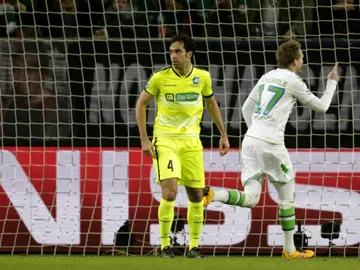 Schurrle celebra un gol con el Wolfsburgo Schurrle celebra un gol con el Wolfsburgo