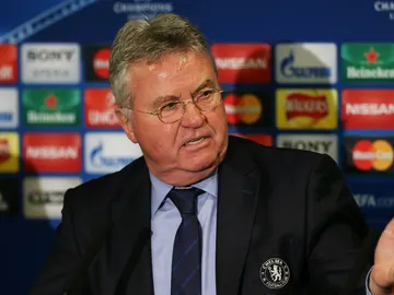 Guus Hiddink, en rueda de prensa Guus Hiddink, en rueda de prensa