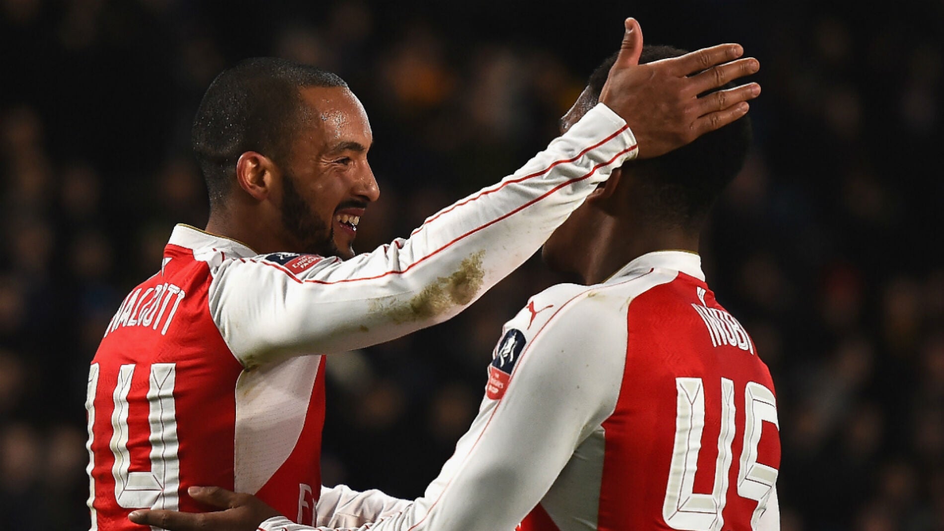 Los jugadores del Arsenal celebran un gol