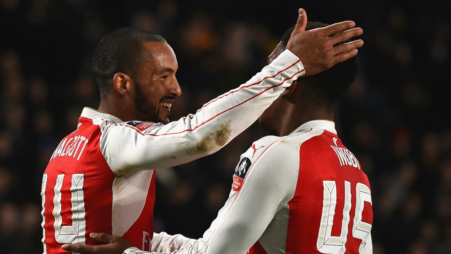 Los jugadores del Arsenal celebran un gol Los jugadores del Arsenal celebran un gol