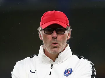Blanc, en un entrenamiento Blanc, en un entrenamiento