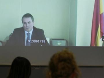 Antonio Ballabriga, director de Responsabilidad y Reputación Corporativa de BBVA, durante el juicio por Nóos