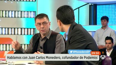 Monedero discute con todos los colaboradores de Espejo Público