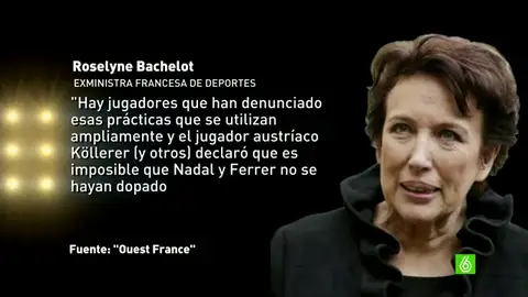 Frame 33.745565 de: Bachellot: "Estoy halagada por el interés que han tenido mis palabras para Nadal" Frame 33.745565 de: Bachellot: "Estoy halagada por el interés que han tenido mis palabras para Nadal"