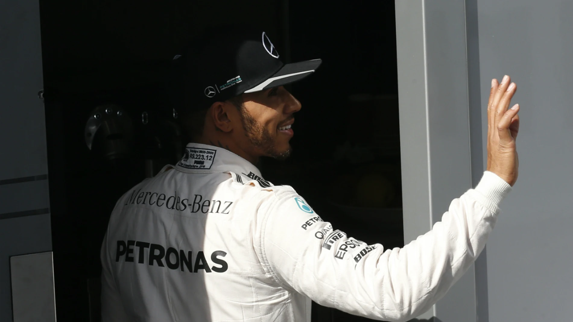 Lewis Hamilton, durante los test de pretemporada de Montmeló