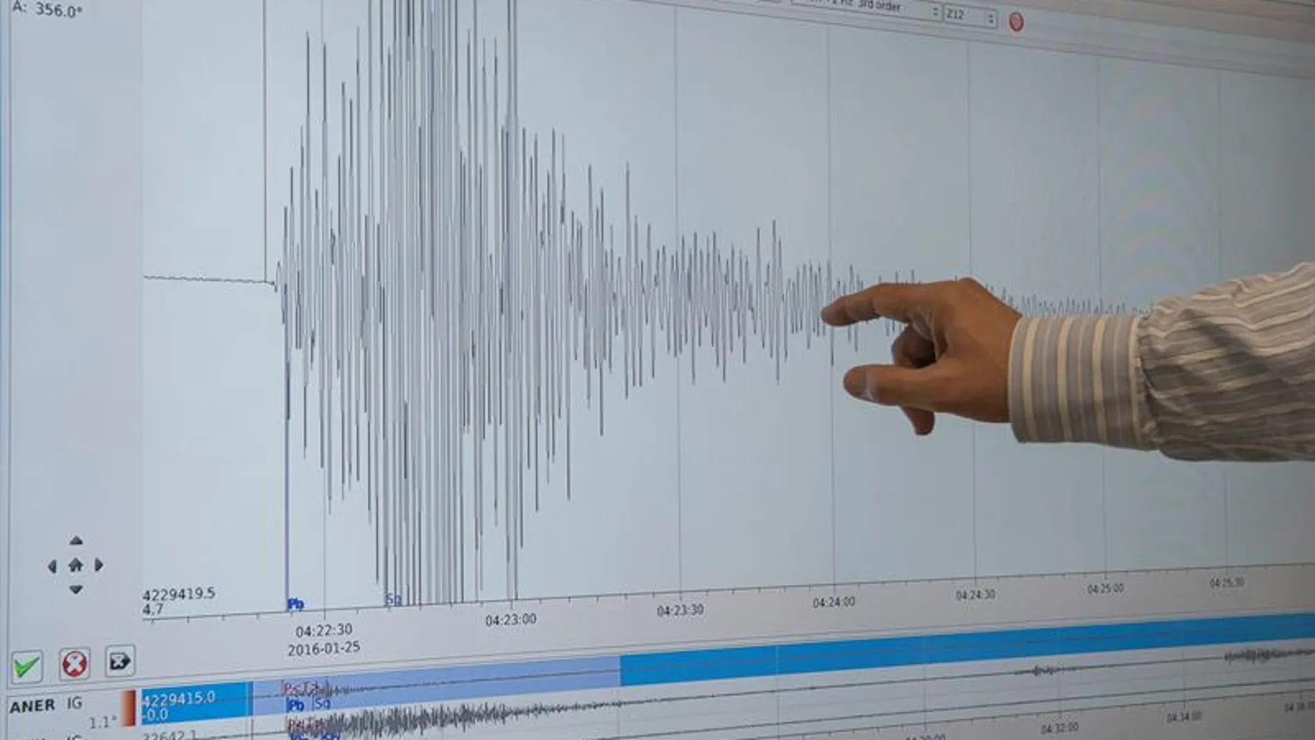 Gráfica de un terremoto Gráfica de un terremoto