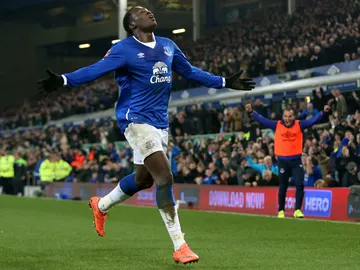 Lukaku celebra un gol con el Everton Lukaku celebra un gol con el Everton