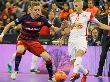 ElPozo Murcia contra el Barcelona Lassa. ElPozo Murcia contra el Barcelona Lassa.