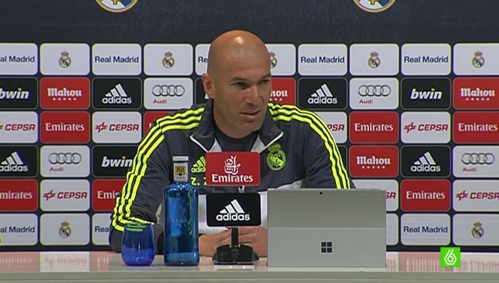 Zinedine Zidane, en rueda de prensa