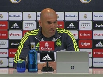 Zinedine Zidane, en rueda de prensa