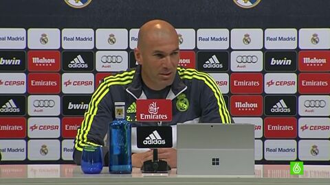 Zinedine Zidane, en rueda de prensa