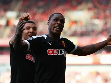 Ighalo celebra un gol Ighalo celebra un gol