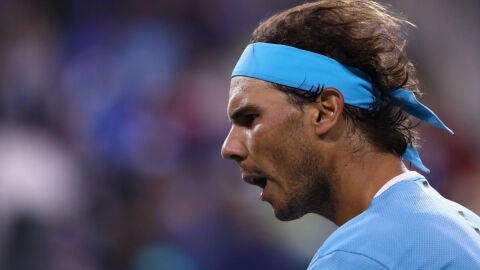 Nadal, en su partido ante Muller