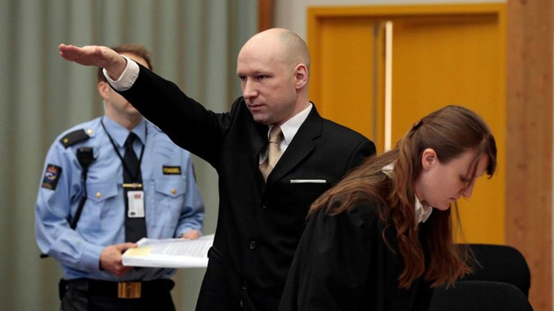 El autor de la masacre de 2011 en Oslo y la isla de Ut&oslash;ya, Behring Breivik