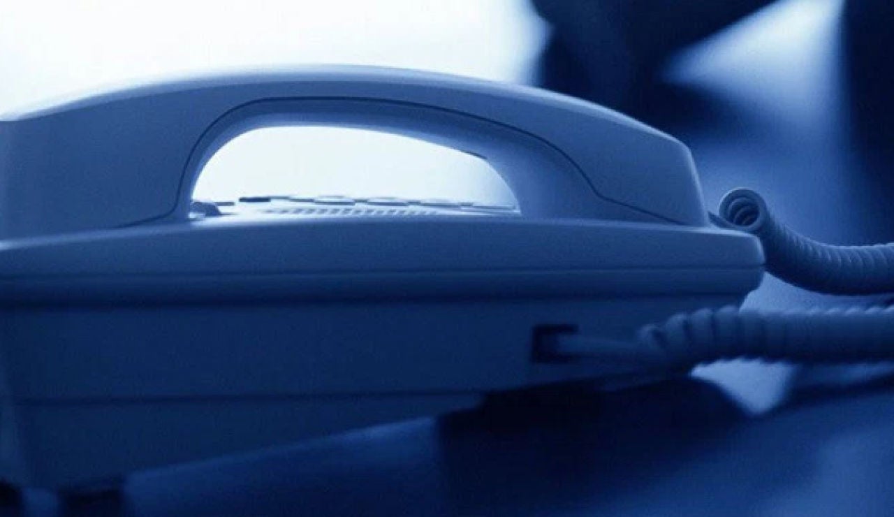 Imagen de un teléfono colgado