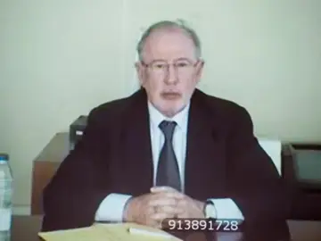 Rodrigo Rato, durante su declaración por videoconferencia Rodrigo Rato, durante su declaración por videoconferencia