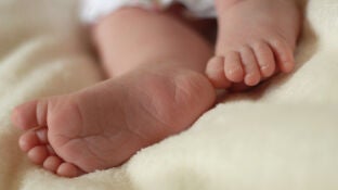Imagen de los pies de un beb&eacute;