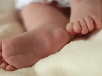 Imagen de los pies de un bebé Imagen de los pies de un bebé