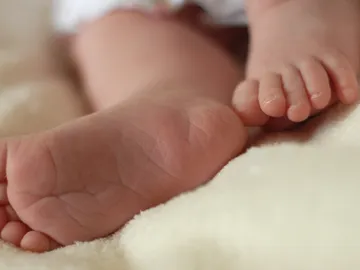 Imagen de los pies de un bebé Imagen de los pies de un bebé