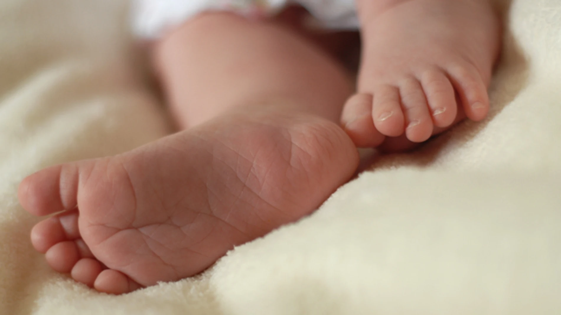 Imagen de los pies de un bebé Imagen de los pies de un bebé