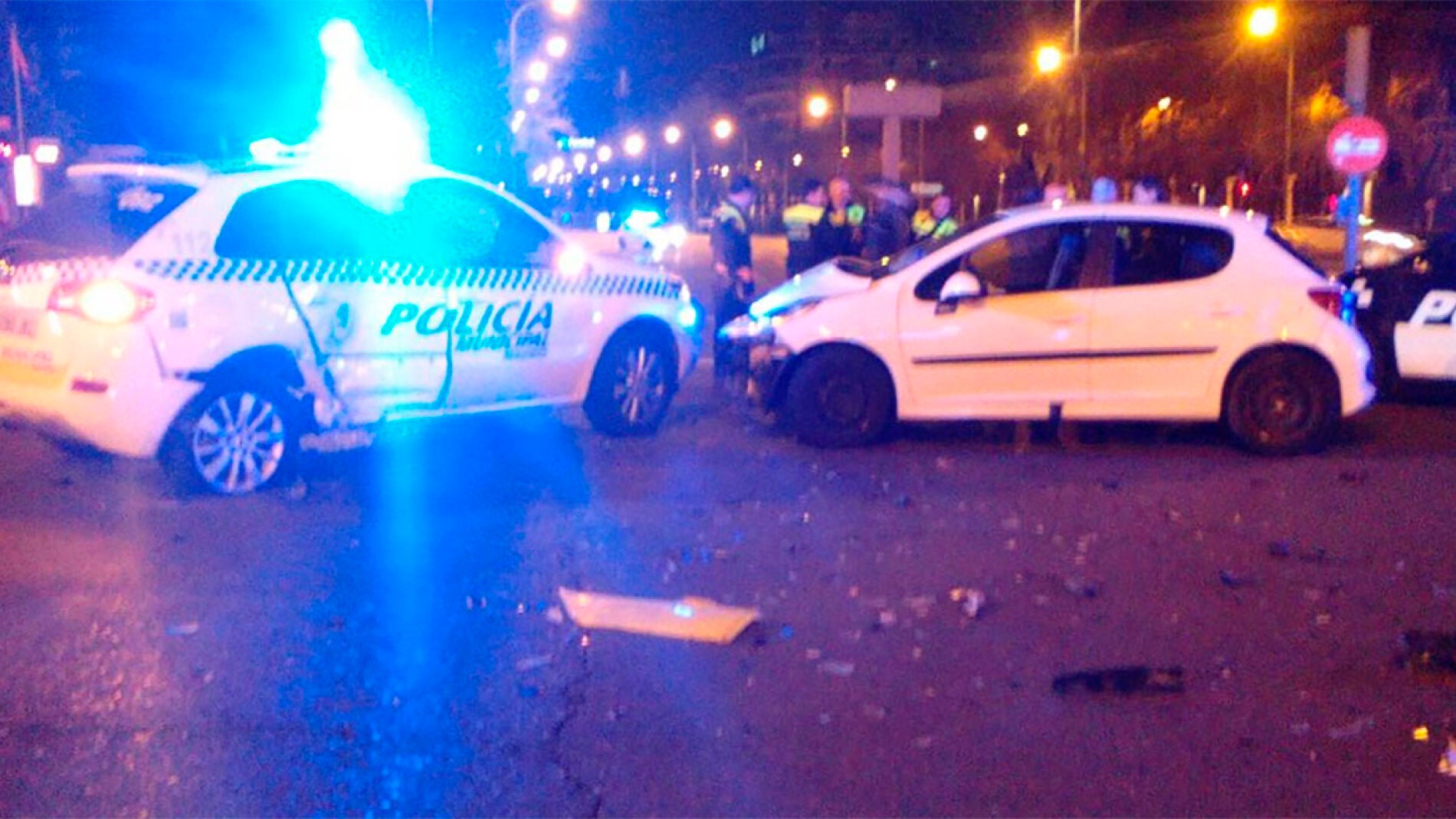 El estado de los veh&iacute;culos tras el choque