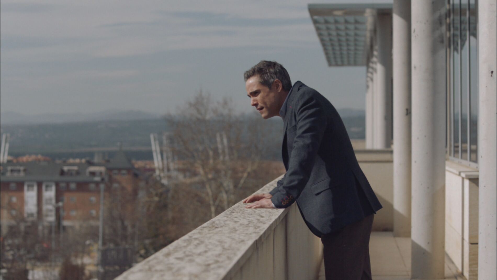 Daniel Legarra en la azotea del hospital