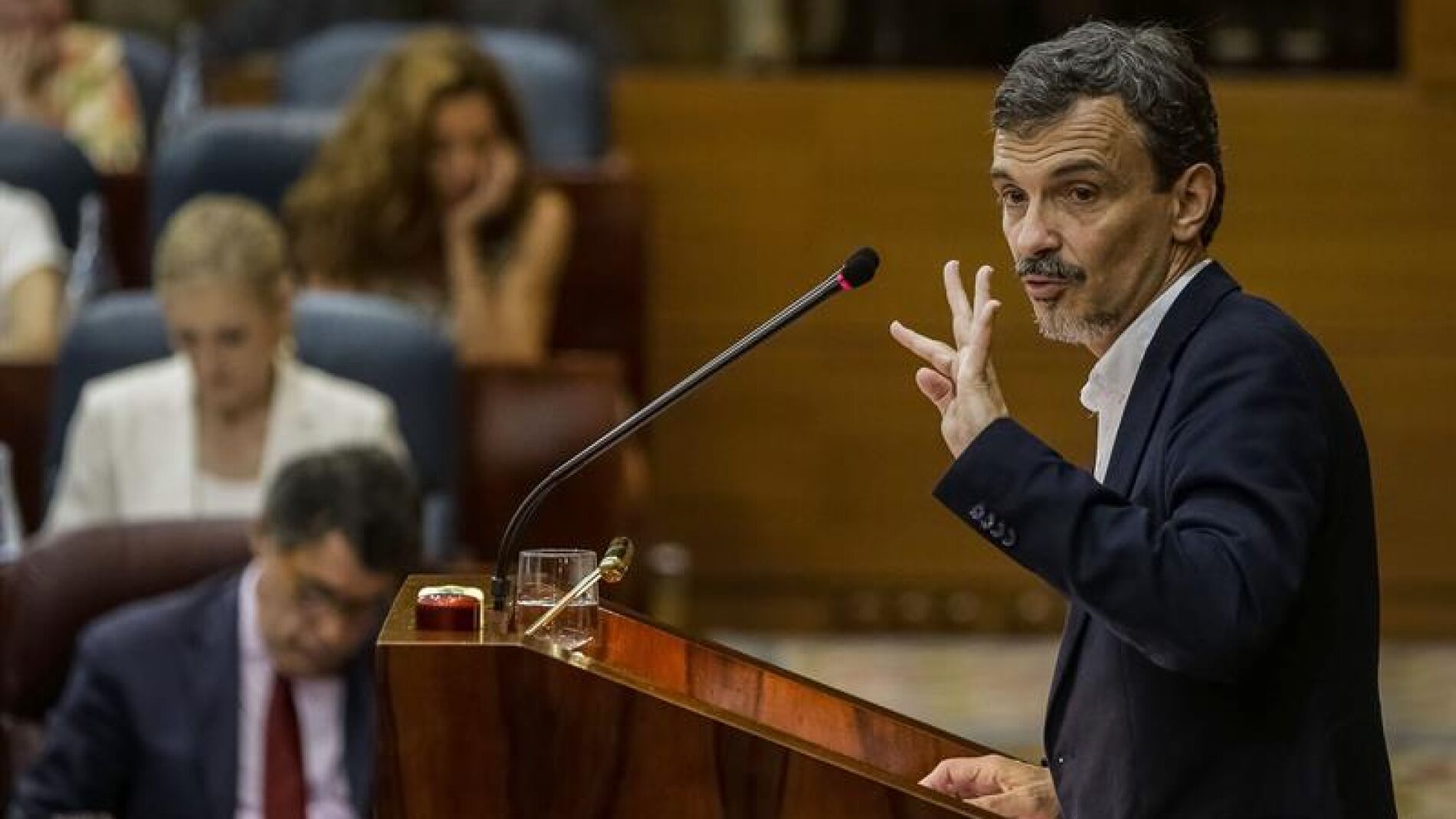 El portavoz de Podemos en la Asamblea de Madrid, Jos&eacute; Manuel L&oacute;pez