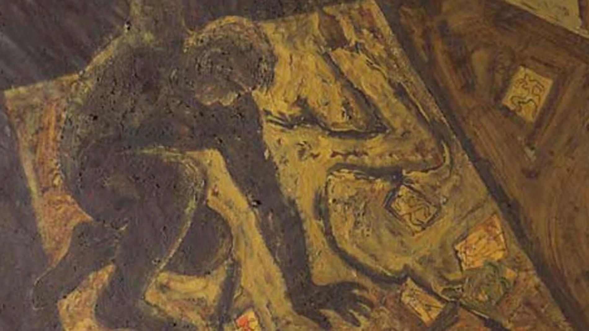 Fragmento del cuadro 'Furor Penellis', del artista mallorquín Miquel Barceló, hallado en un almacén en Suiza Fragmento del cuadro 'Furor Penellis', del artista mallorquín Miquel Barceló, hallado en un almacén en Suiza