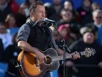 Bruce Springsteen en un concierto Bruce Springsteen en un concierto
