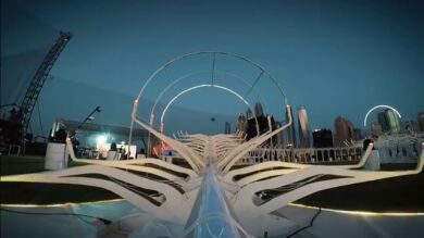 Dubái celebra la mayor competición de drones del mundo en un circuito al aire libre